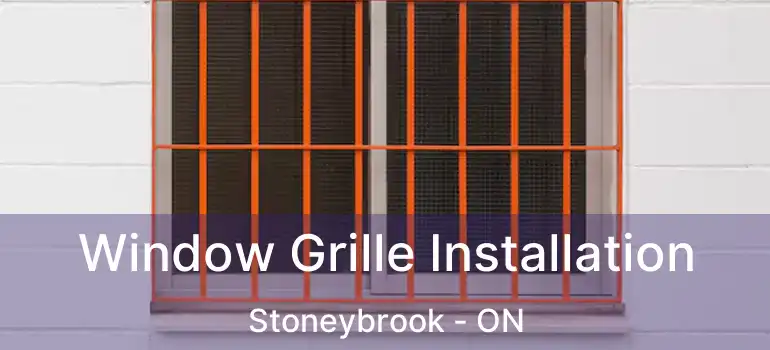  Window Grille Installation Stoneybrook - ON