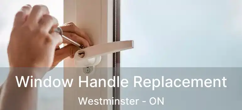  Window Handle Replacement Westminster - ON