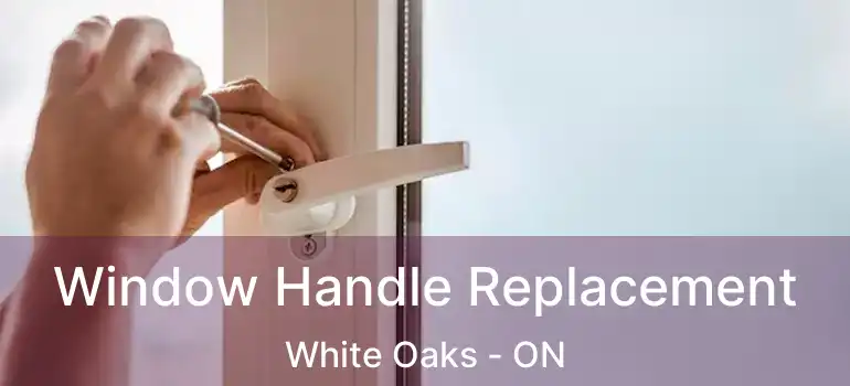  Window Handle Replacement White Oaks - ON