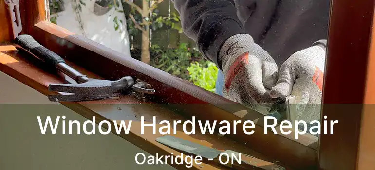  Window Hardware Repair Oakridge - ON