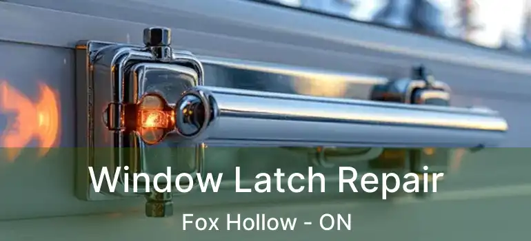  Window Latch Repair Fox Hollow - ON