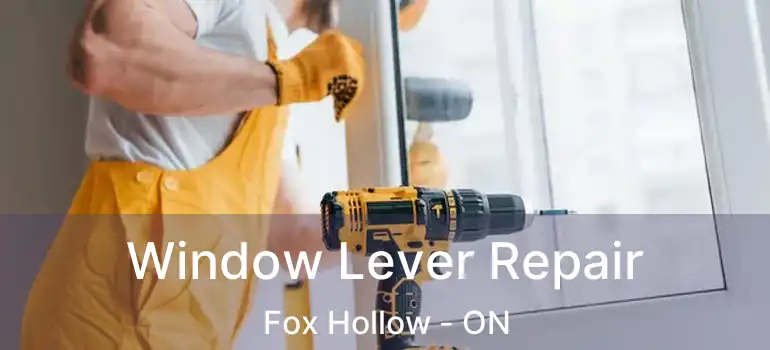  Window Lever Repair Fox Hollow - ON
