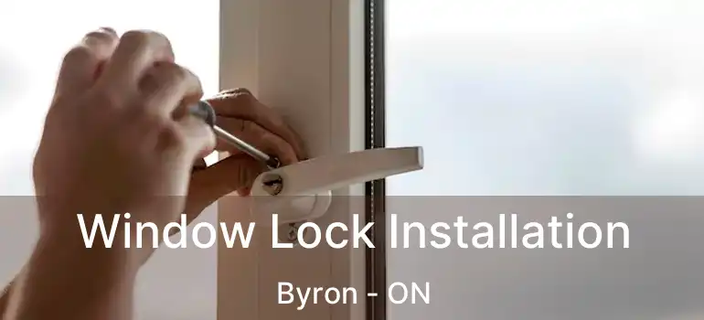  Window Lock Installation Byron - ON