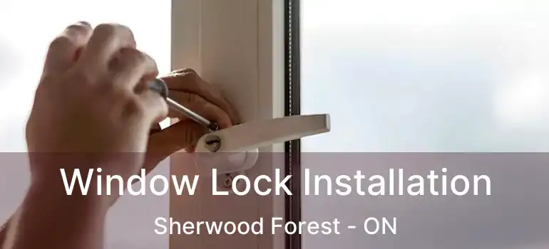  Window Lock Installation Sherwood Forest - ON