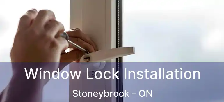 Window Lock Installation Stoneybrook - ON