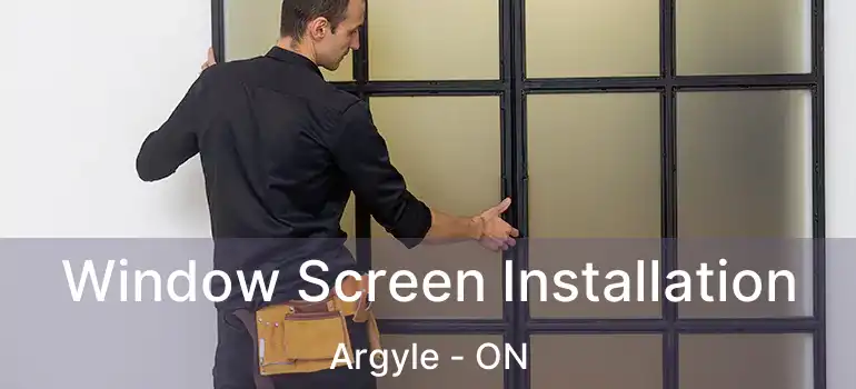  Window Screen Installation Argyle - ON