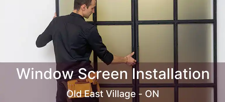  Window Screen Installation Old East Village - ON