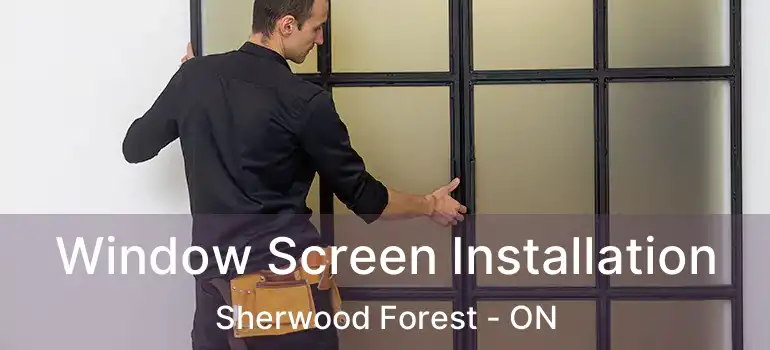  Window Screen Installation Sherwood Forest - ON
