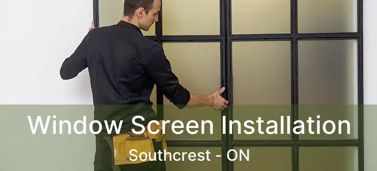  Window Screen Installation Southcrest - ON