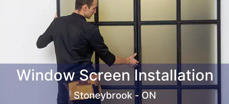  Window Screen Installation Stoneybrook - ON