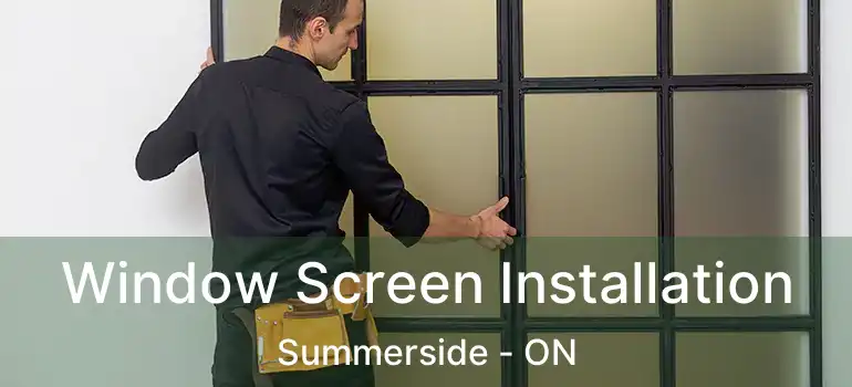  Window Screen Installation Summerside - ON