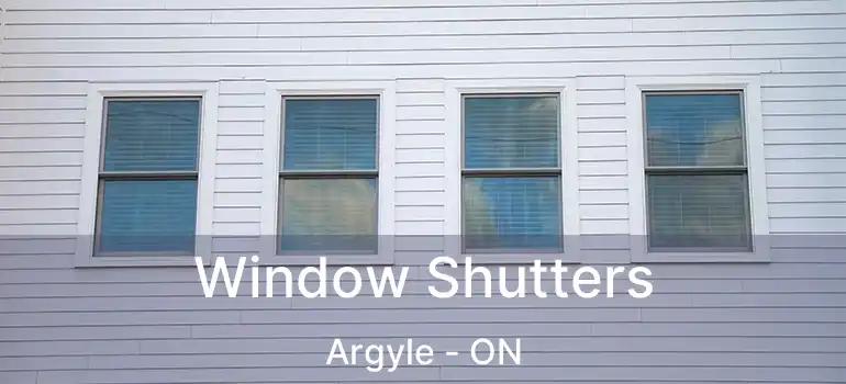  Window Shutters Argyle - ON