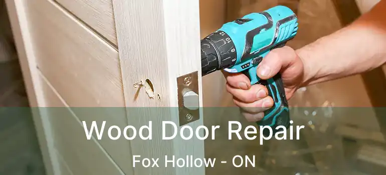  Wood Door Repair Fox Hollow - ON