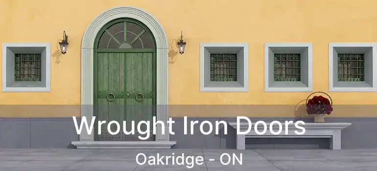  Wrought Iron Doors Oakridge - ON